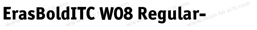 ErasBoldITC W08 Regular字体转换
